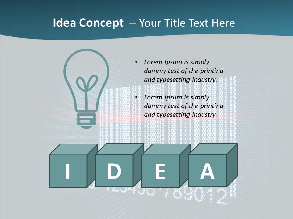 Light Concept Bar PowerPoint Template