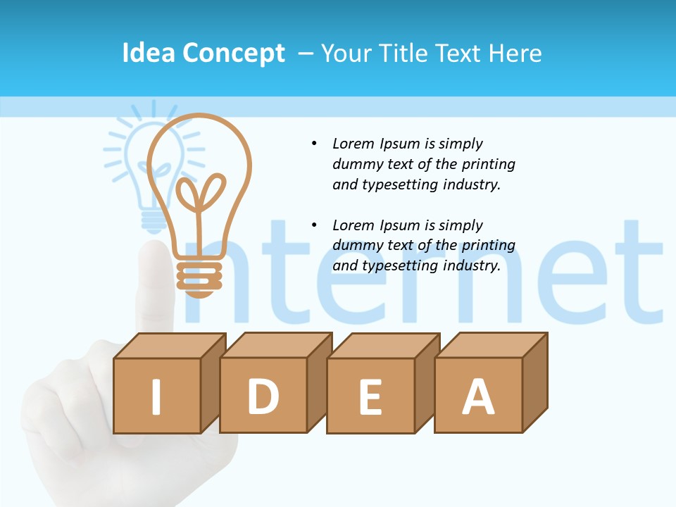 Business White Strategy PowerPoint Template