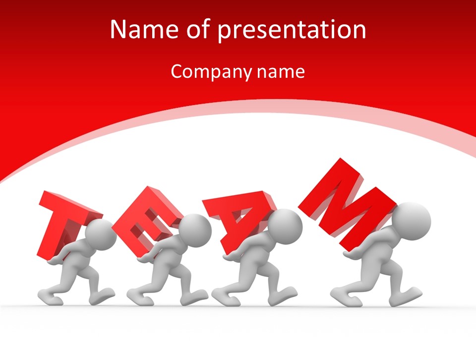 Cooperation Men Concept PowerPoint Template