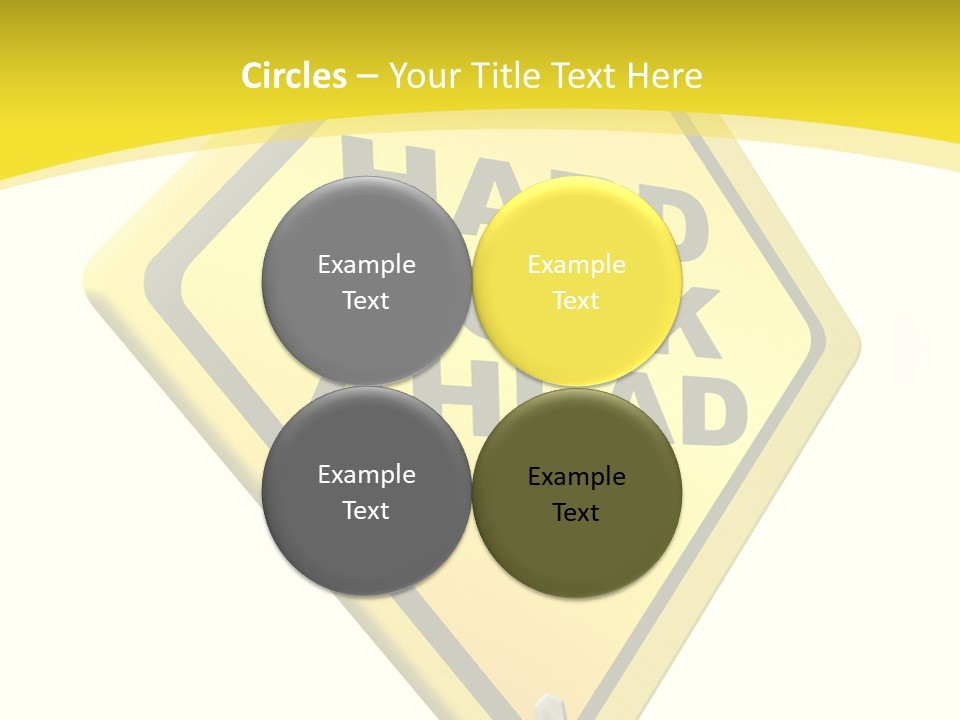 Intensive Ahead Yellow PowerPoint Template