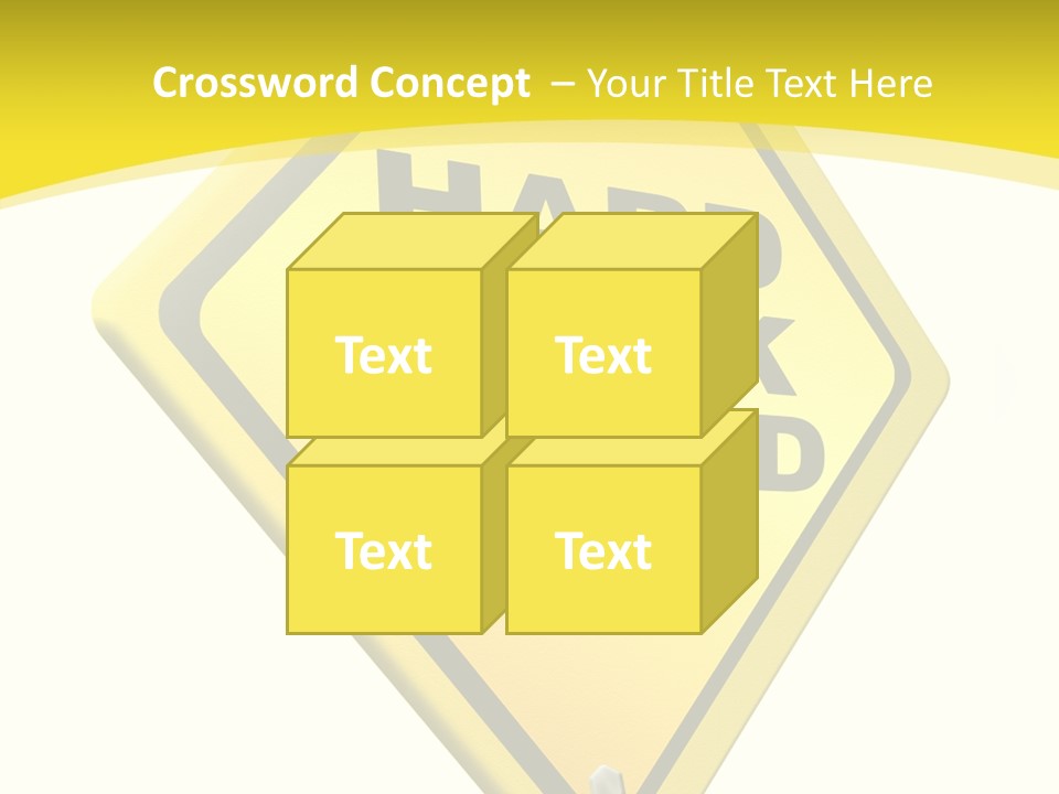 Intensive Ahead Yellow PowerPoint Template