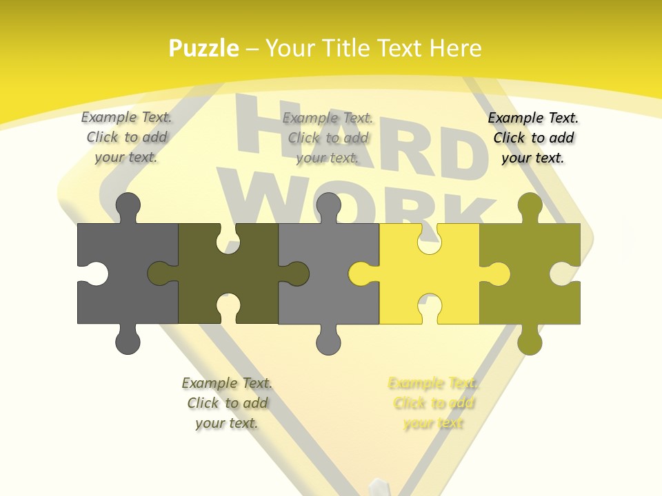 Intensive Ahead Yellow PowerPoint Template