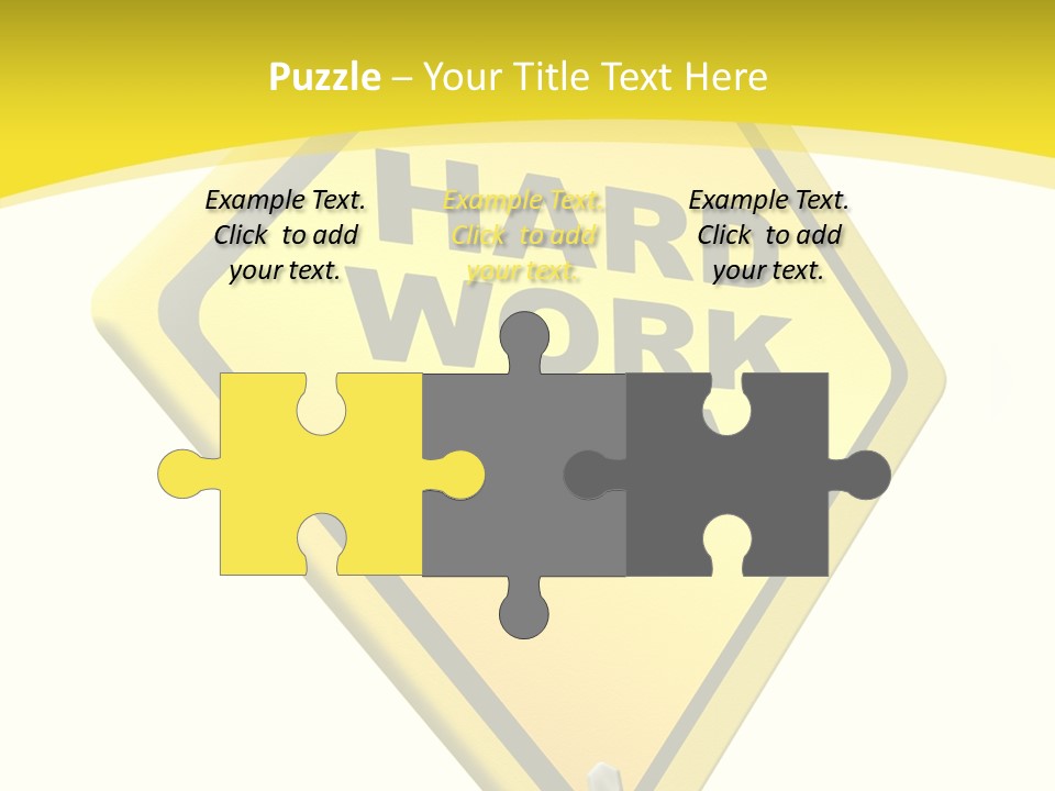 Intensive Ahead Yellow PowerPoint Template