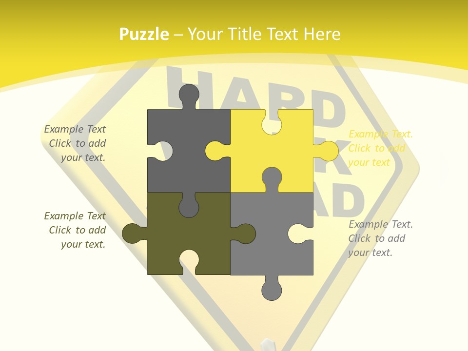 Intensive Ahead Yellow PowerPoint Template