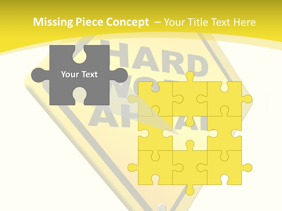 Intensive Ahead Yellow PowerPoint Template