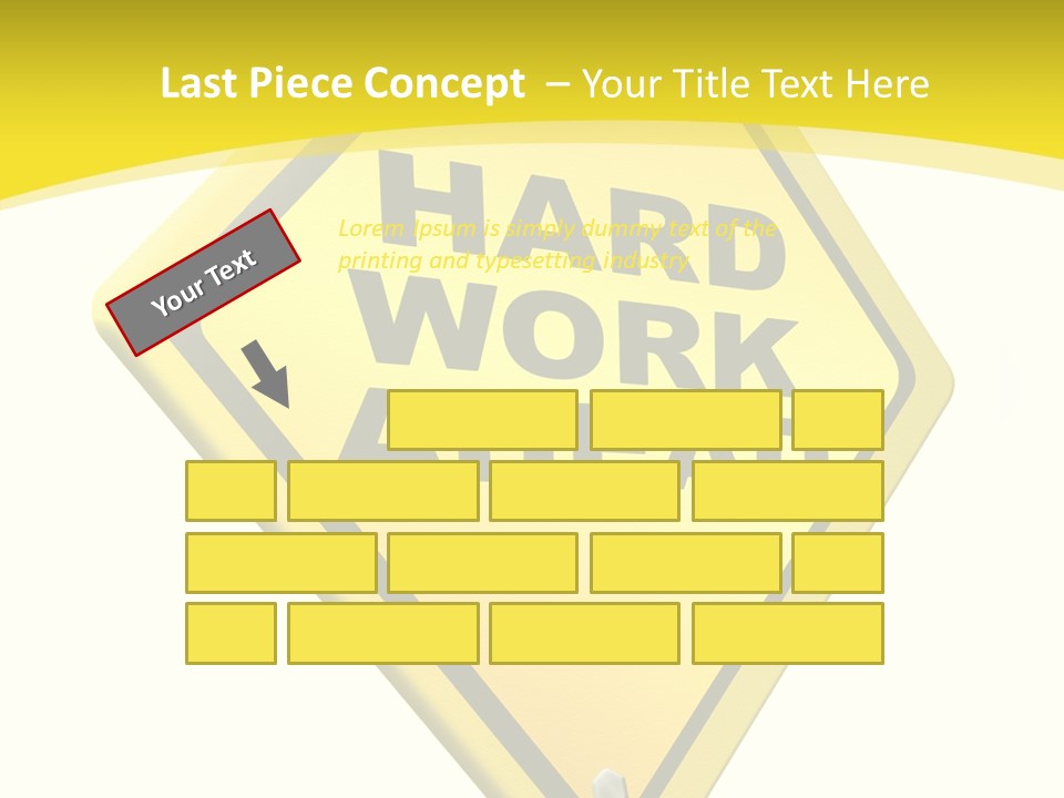 Intensive Ahead Yellow PowerPoint Template