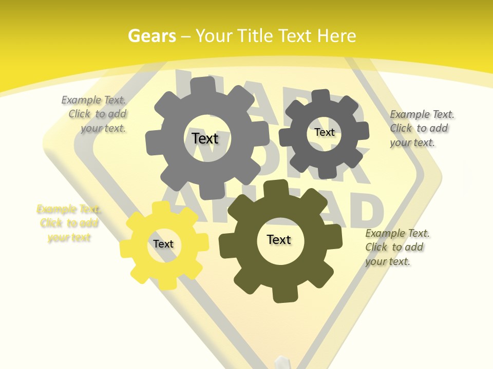 Intensive Ahead Yellow PowerPoint Template
