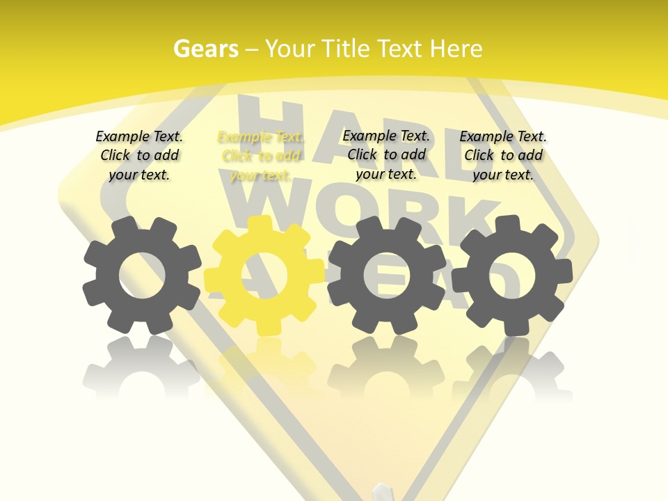 Intensive Ahead Yellow PowerPoint Template