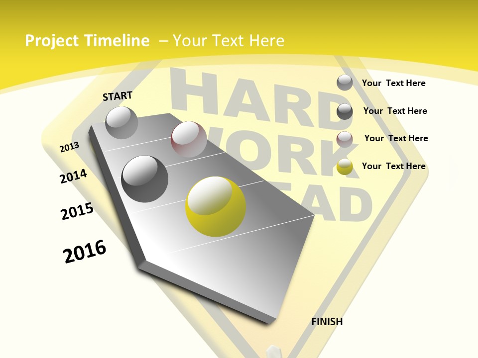 Intensive Ahead Yellow PowerPoint Template