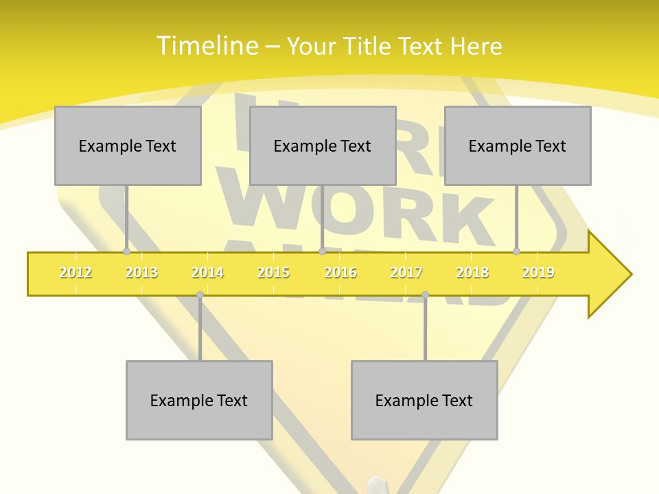 Intensive Ahead Yellow PowerPoint Template
