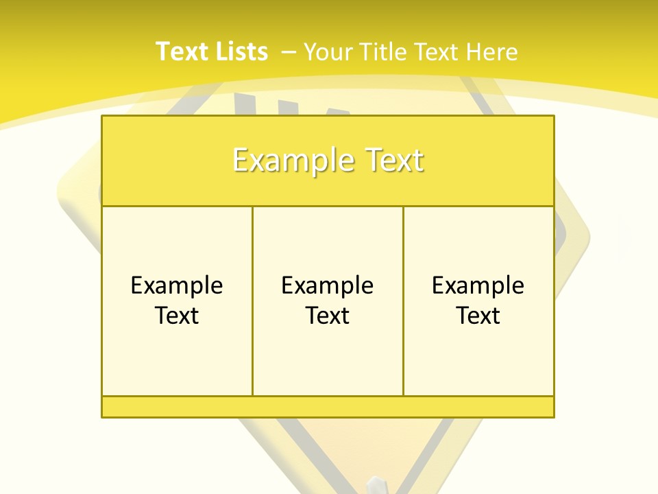 Intensive Ahead Yellow PowerPoint Template