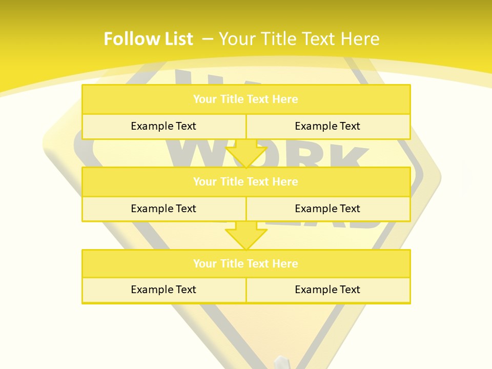Intensive Ahead Yellow PowerPoint Template