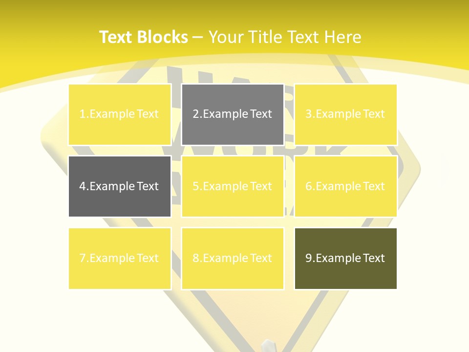 Intensive Ahead Yellow PowerPoint Template
