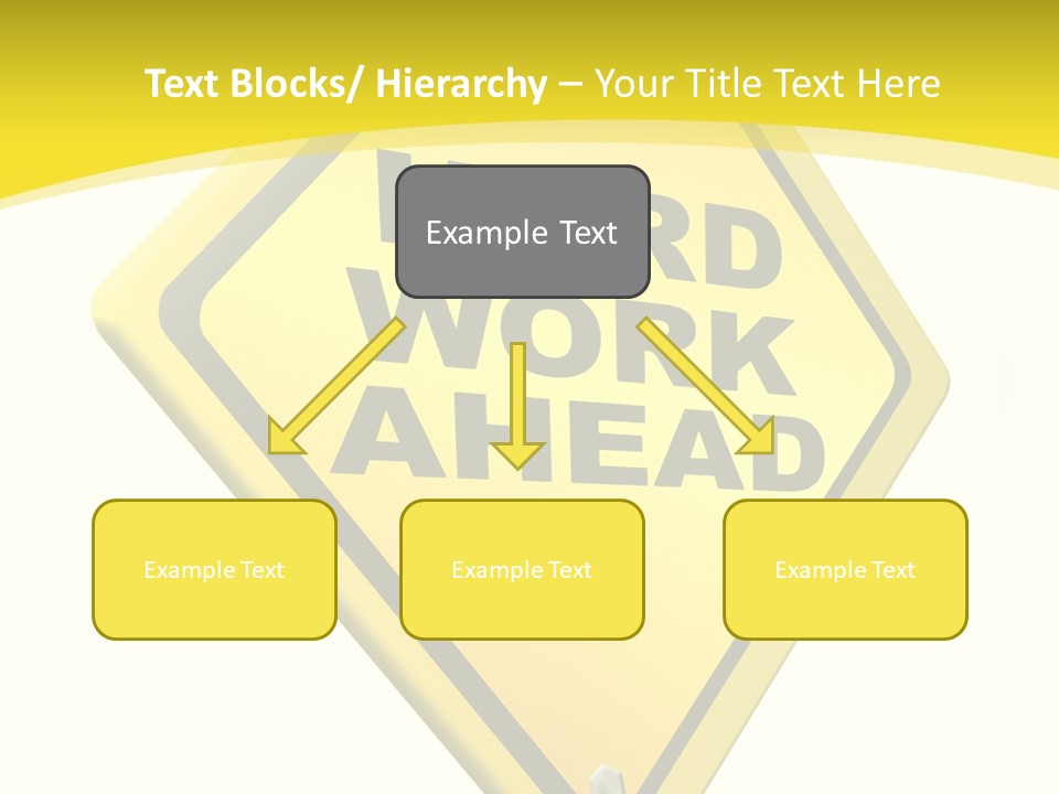 Intensive Ahead Yellow PowerPoint Template