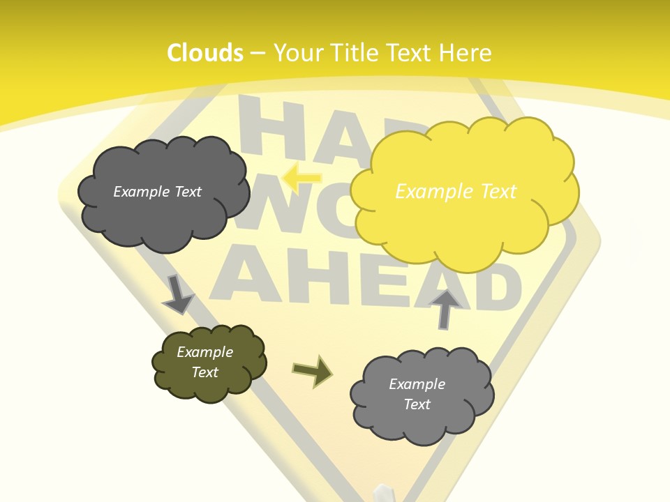 Intensive Ahead Yellow PowerPoint Template