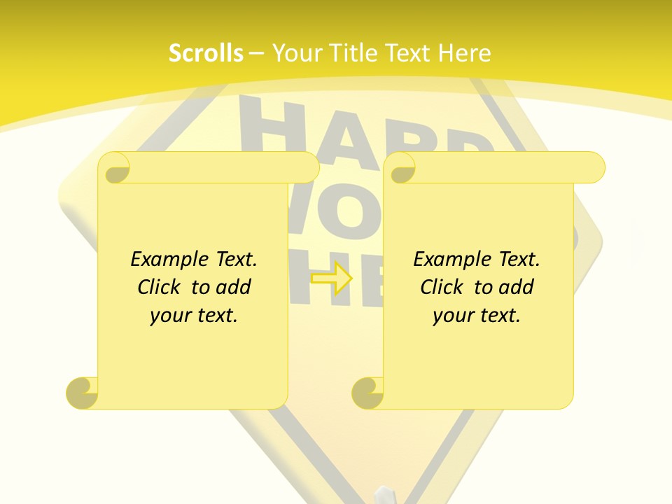 Intensive Ahead Yellow PowerPoint Template