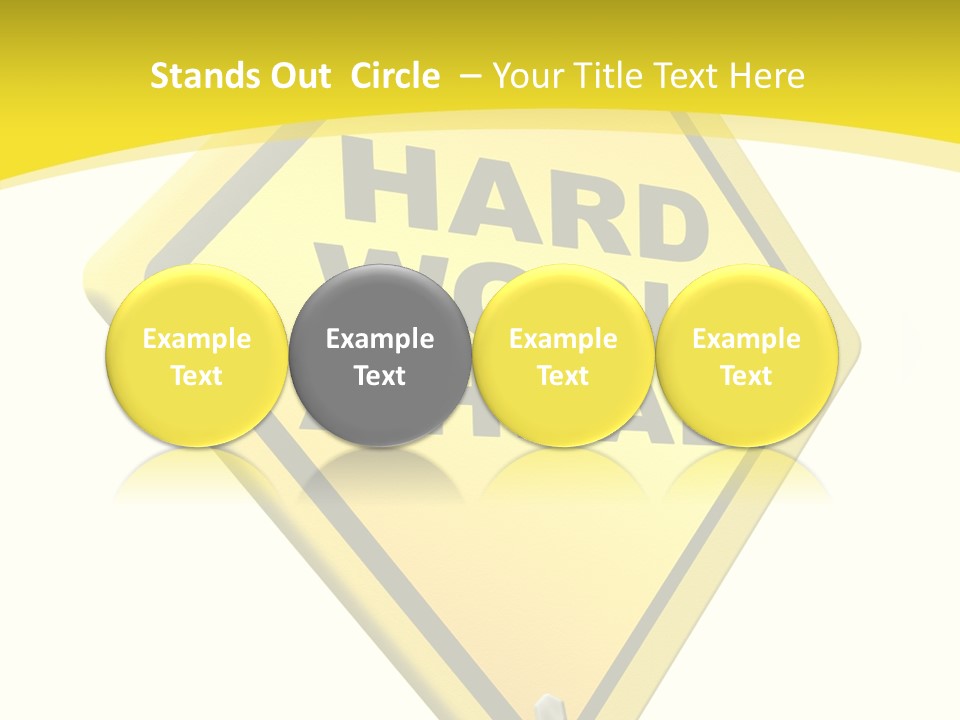 Intensive Ahead Yellow PowerPoint Template