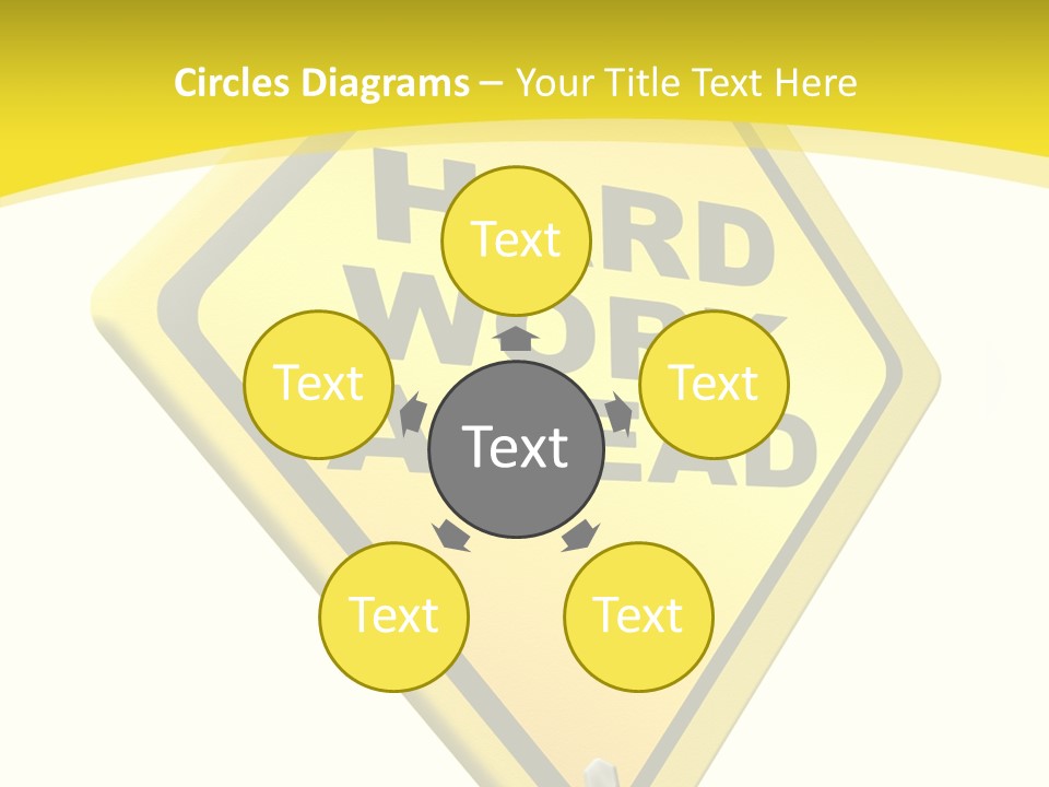 Intensive Ahead Yellow PowerPoint Template