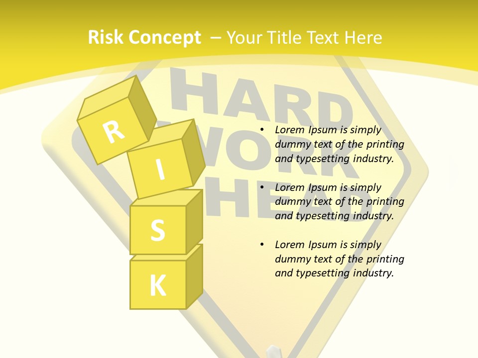 Intensive Ahead Yellow PowerPoint Template