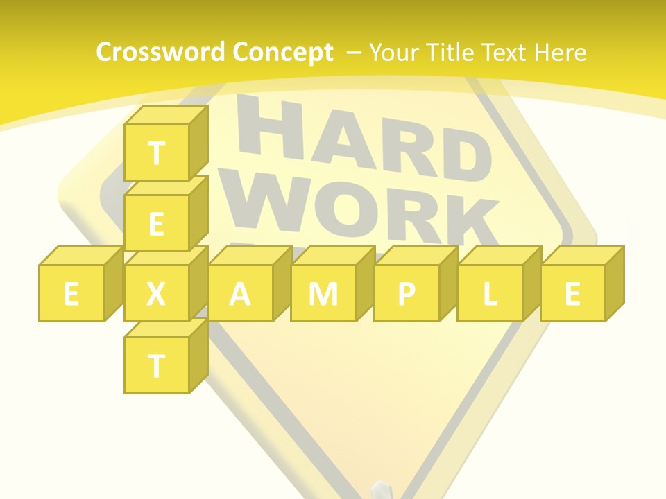 Intensive Ahead Yellow PowerPoint Template