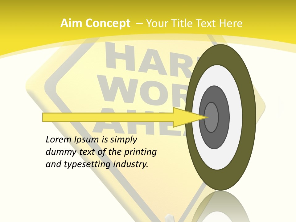 Intensive Ahead Yellow PowerPoint Template