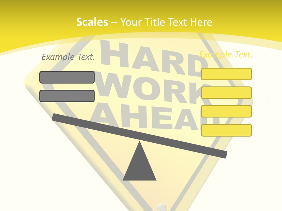 Intensive Ahead Yellow PowerPoint Template