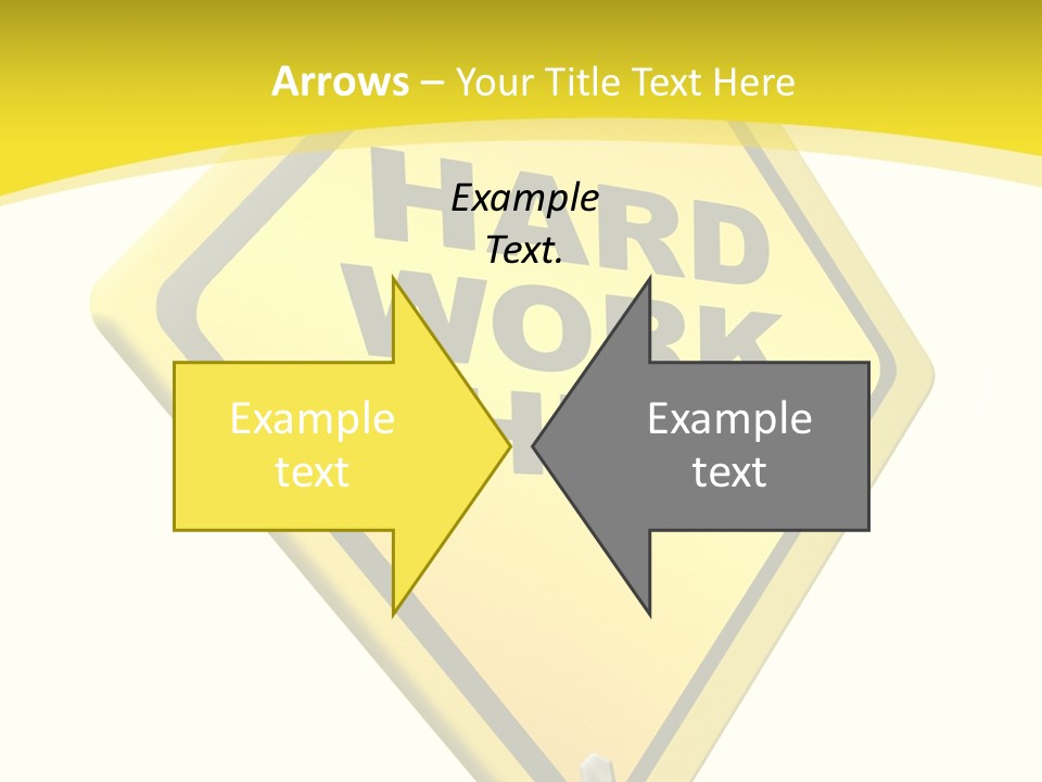 Intensive Ahead Yellow PowerPoint Template