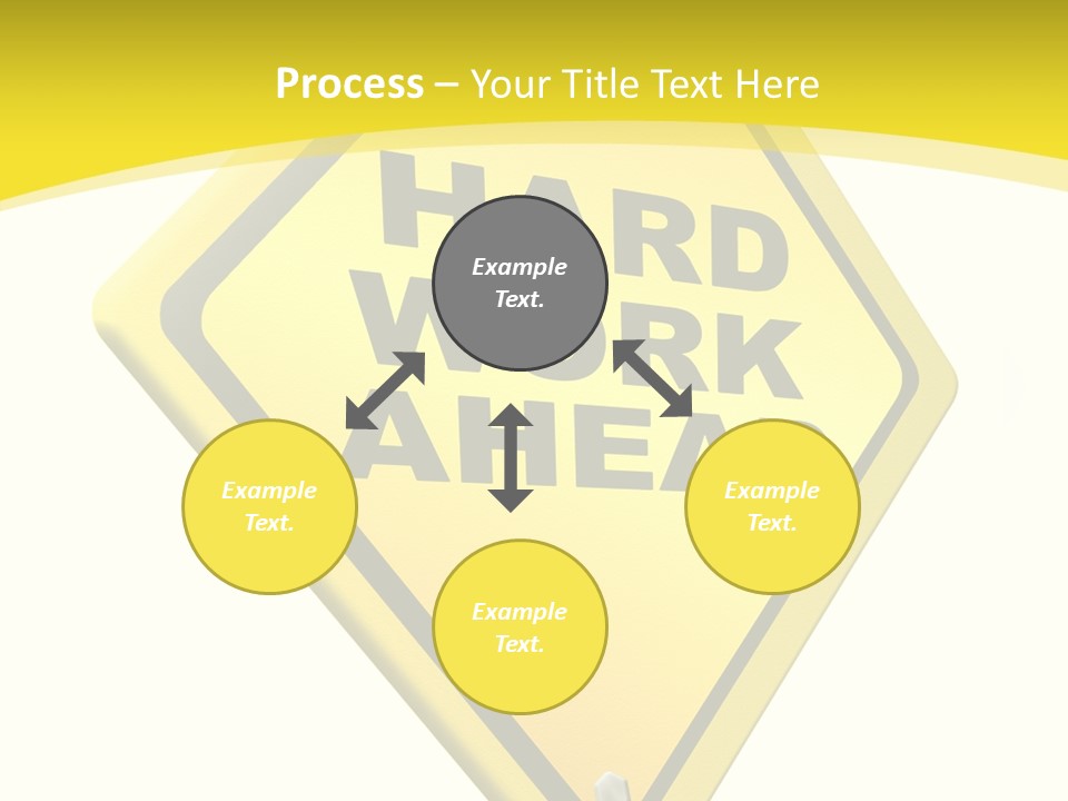 Intensive Ahead Yellow PowerPoint Template