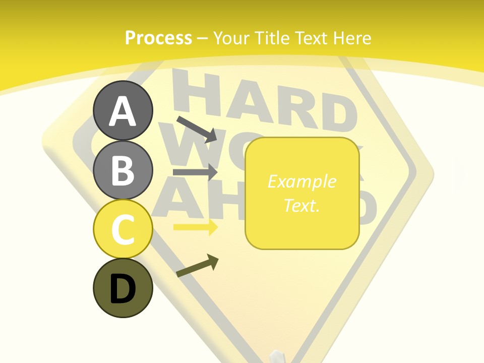 Intensive Ahead Yellow PowerPoint Template