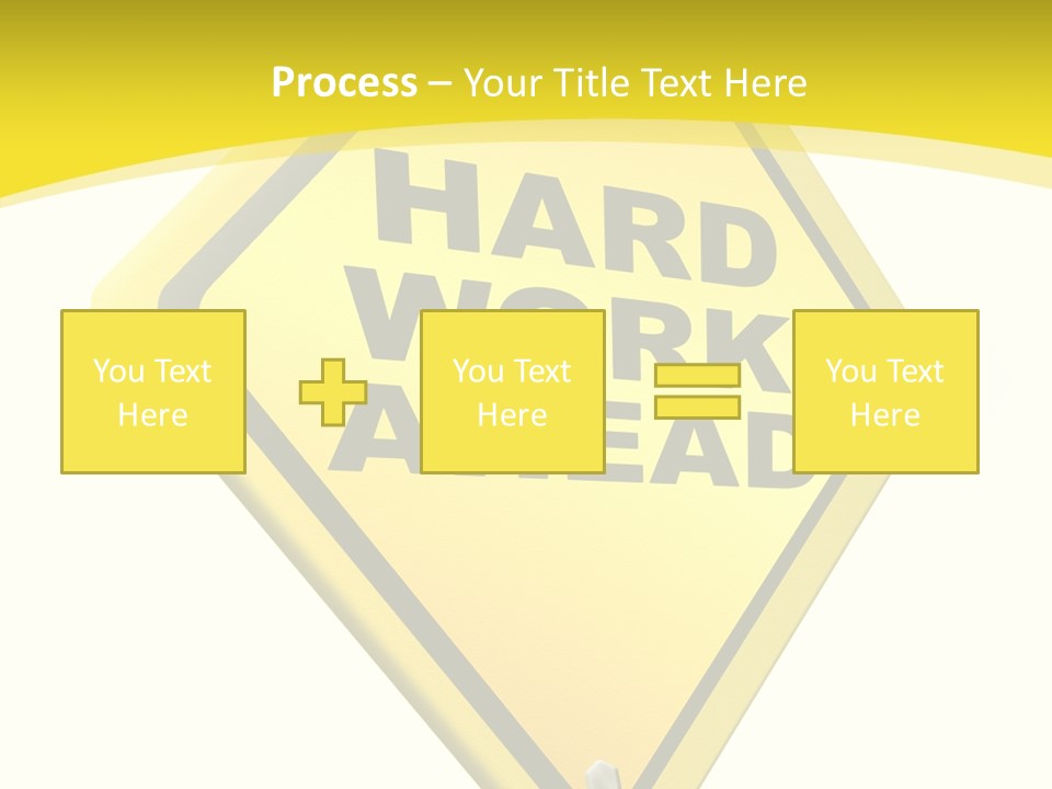 Intensive Ahead Yellow PowerPoint Template