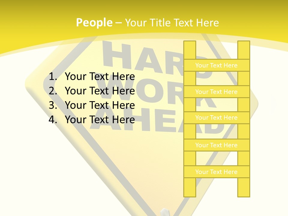 Intensive Ahead Yellow PowerPoint Template