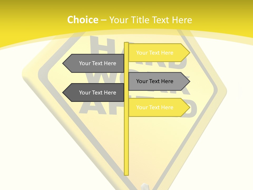 Intensive Ahead Yellow PowerPoint Template