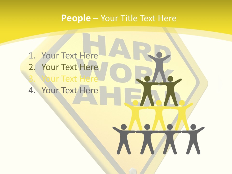 Intensive Ahead Yellow PowerPoint Template