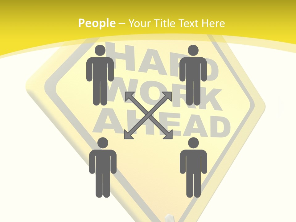 Intensive Ahead Yellow PowerPoint Template