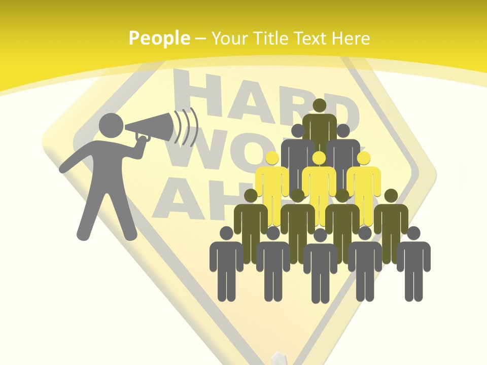 Intensive Ahead Yellow PowerPoint Template