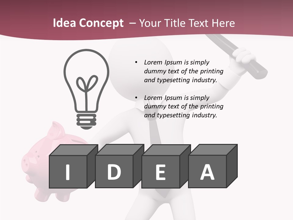 Metaphor Ceramic Isolated PowerPoint Template