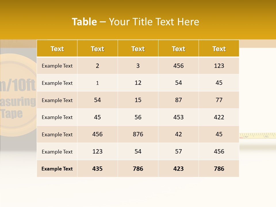 Nobody Dimensions Instrument PowerPoint Template
