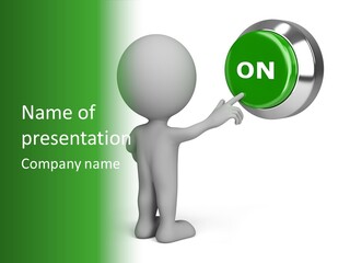 Business Person Conceptual PowerPoint Template