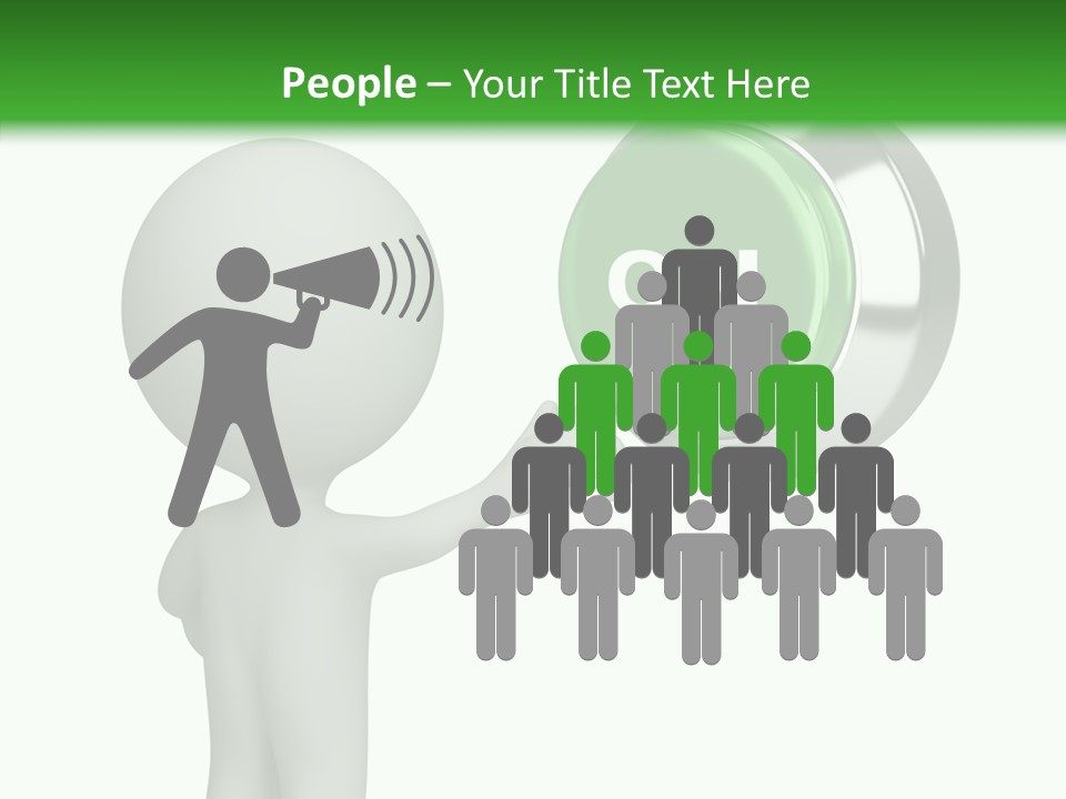 Business Person Conceptual PowerPoint Template