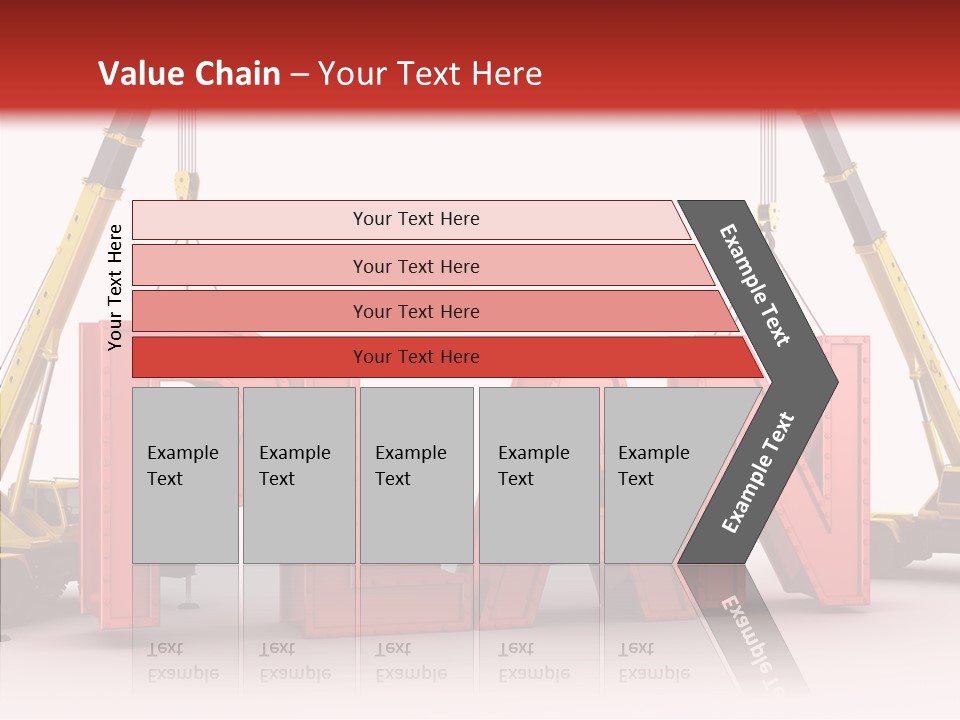 A Crane Is Lifting The Word Plan Out Of The Ground PowerPoint Template