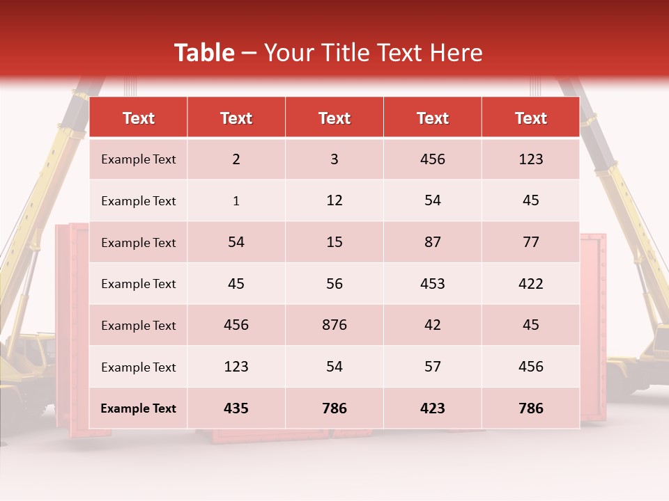 A Crane Is Lifting The Word Plan Out Of The Ground PowerPoint Template