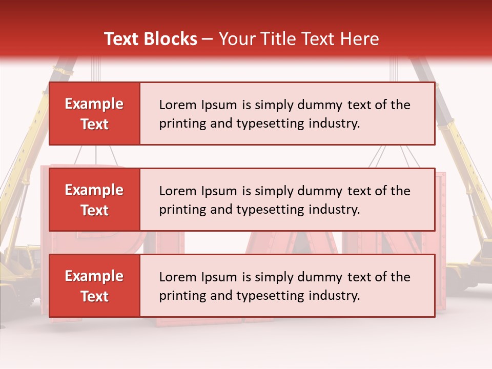 A Crane Is Lifting The Word Plan Out Of The Ground PowerPoint Template