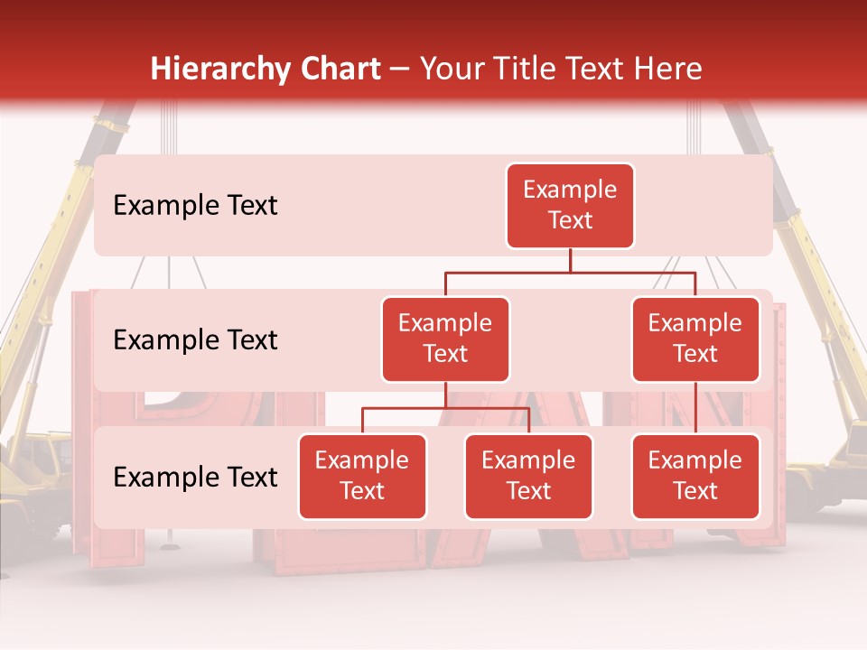 A Crane Is Lifting The Word Plan Out Of The Ground PowerPoint Template