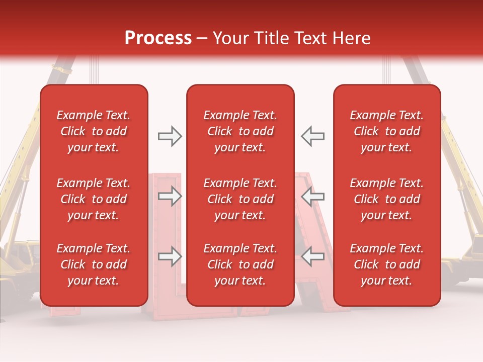 A Crane Is Lifting The Word Plan Out Of The Ground PowerPoint Template