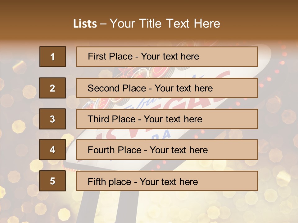 Evening Sin Usa PowerPoint Template