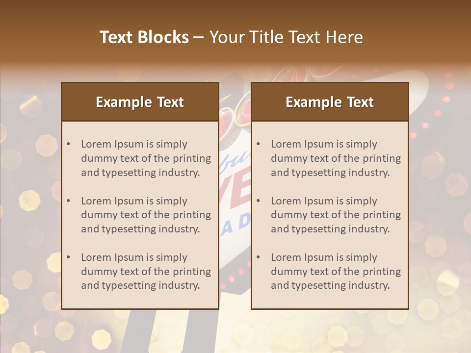 Evening Sin Usa PowerPoint Template