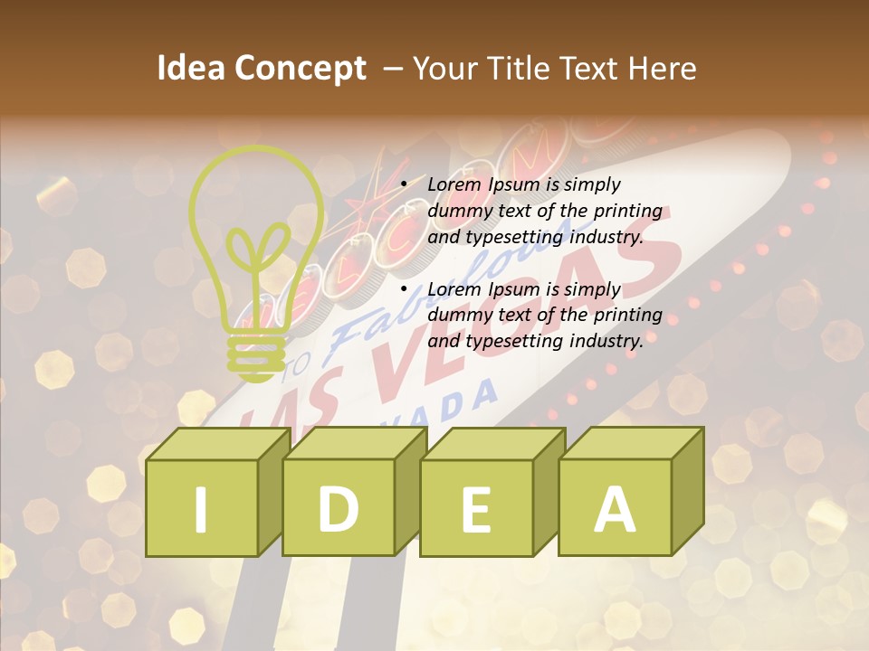 Evening Sin Usa PowerPoint Template