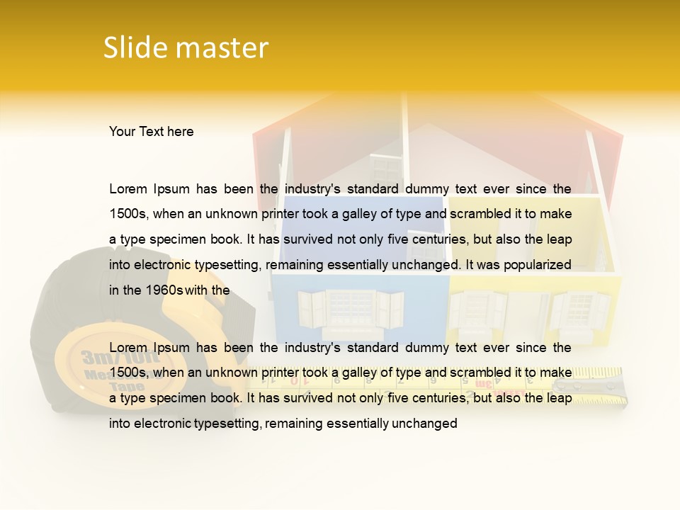 Mark Centimeter Ruler PowerPoint Template