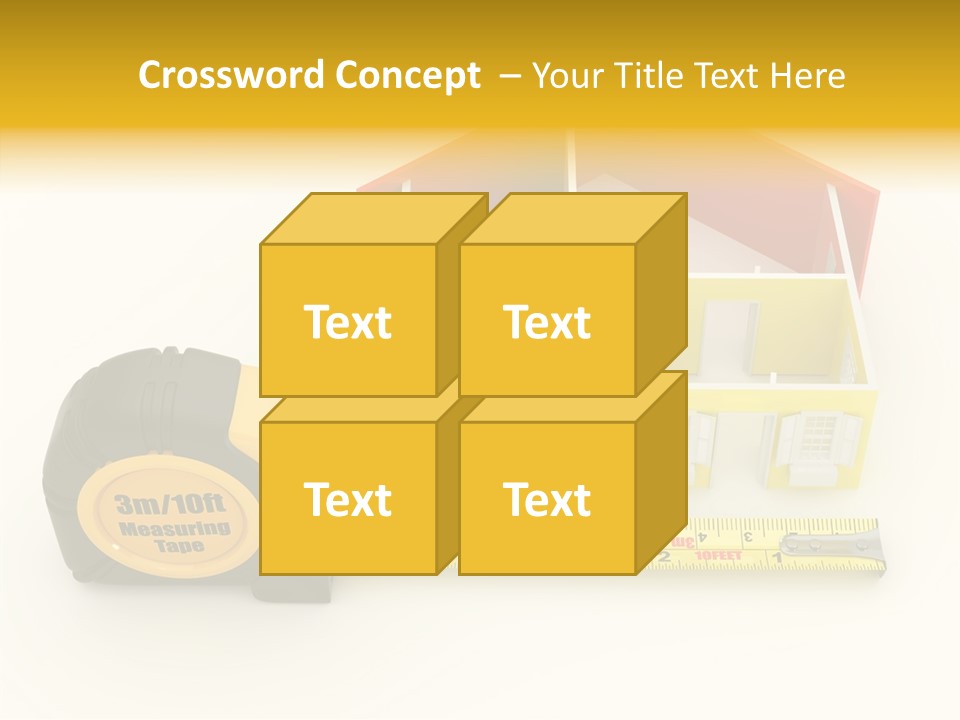 Mark Centimeter Ruler PowerPoint Template