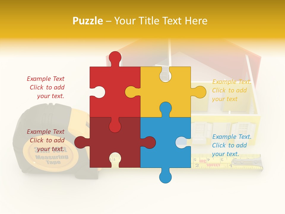 Mark Centimeter Ruler PowerPoint Template